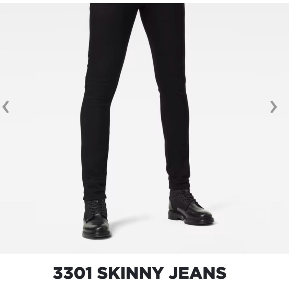 G star raw 3301 skinny jeans black and blue two for price of one used